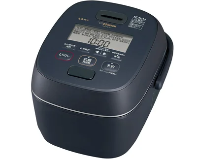 象印マホービン 炊飯器 5.5合 炎舞炊き 圧力IHタイプ 日本製 お手入れ点数2点 スレートブラック NW-PV10-BZ