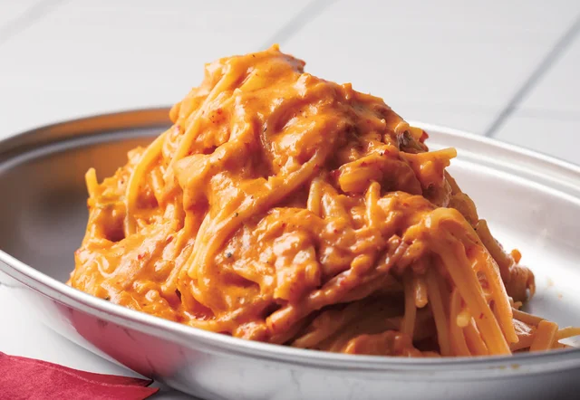 フライパンひとつでお手軽「豆乳キムチパスタ」