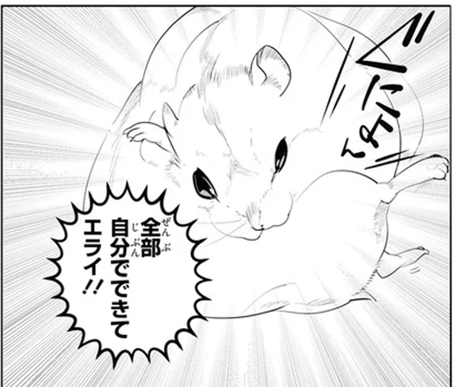 助けは不要！ 手足は短いけれど全部自分で毛づくろいできるハムちゃん