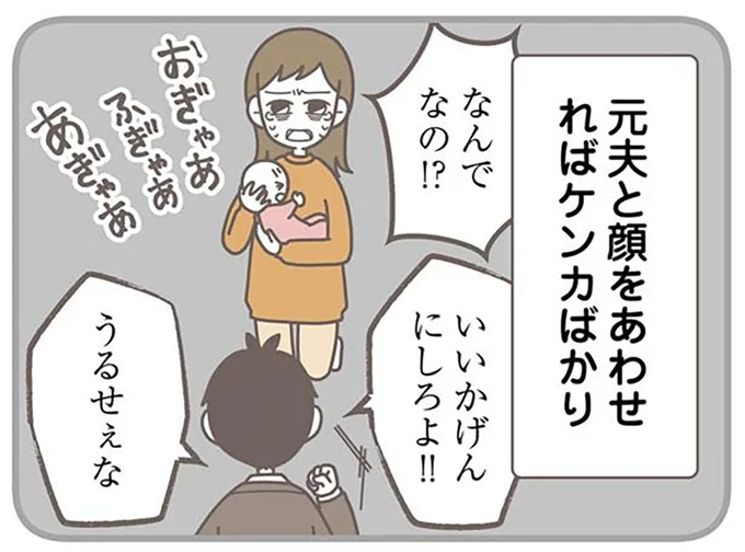 元夫と顔をあわせればケンカばかり