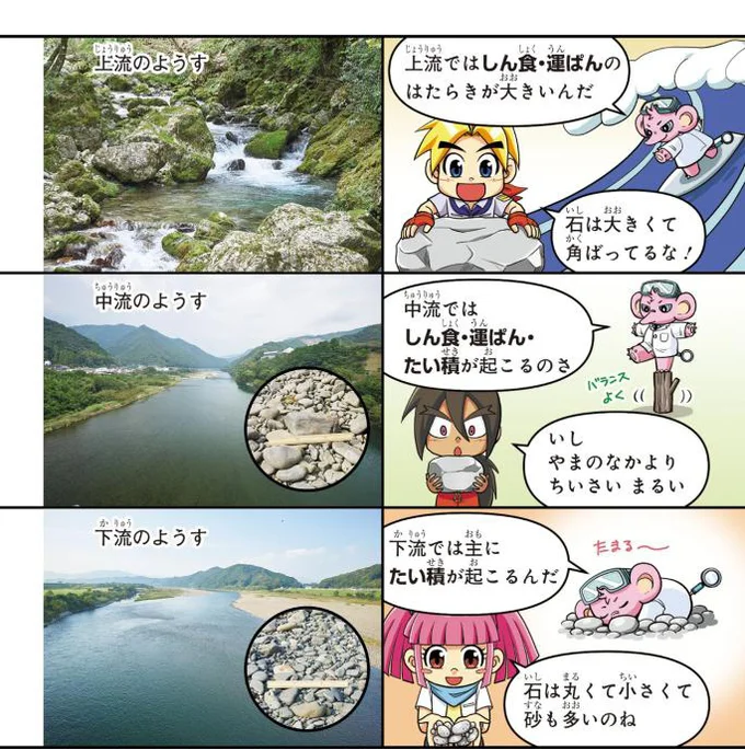川辺の石の観察は年齢に合わせて楽しめるのもポイント