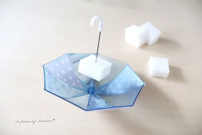 スポンジを通します