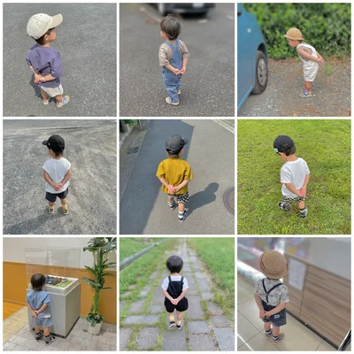引き続きおじいスタイル！▶︎小さい頃からの写真を順に見ていくと…（⇒次へ）