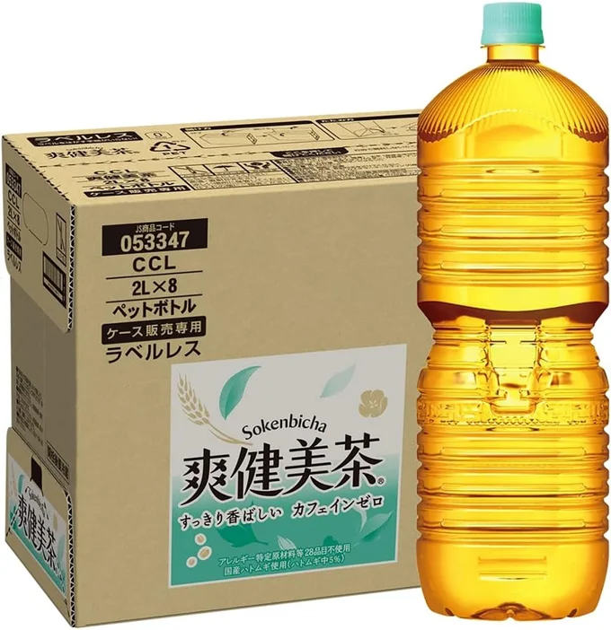 [Amazon限定ブランド]CCL 爽健美茶ラベルレス2LPET×8本