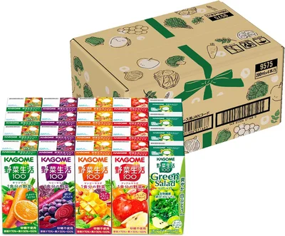 野菜生活 カゴメ 野菜生活100 アソートセット 200ml紙パック×20本(5種×各4本)【EC限定 飲み比べ お試しセット】