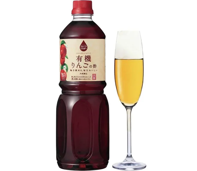 内堀醸造 フルーツビネガー 1L 有機りんごの酢 リンゴ酢 有機りんご果汁100% 飲むお酢 果実酢 無糖 希釈用