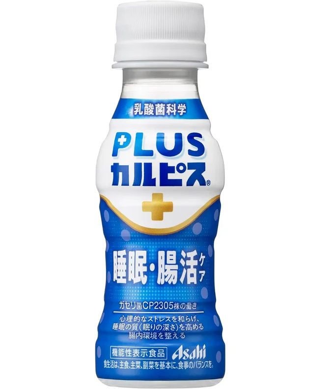 カルピス由来の乳酸菌科学 アサヒ飲料 PLUSカルピス 睡眠・腸活ケア 100ml×30本 [機能性表示食品] [睡眠の質を高める:腸内環境を整えるのに役立つ] [ガセリ菌CP2305株] [常温保存可能]