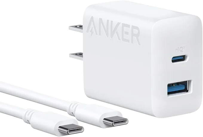 Anker Charger USB-C&USB-Cケーブル付属 2ポート急速充電器