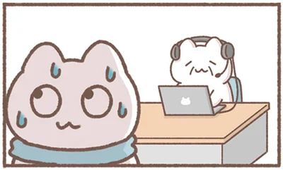 WEB会議中の上司