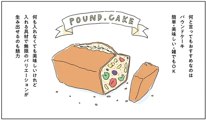 何と言ってもおすすめなのはパウンドケーキ