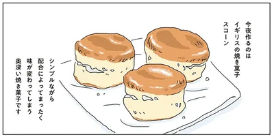 今夜作るのはイギリスの焼き菓子スコーン
