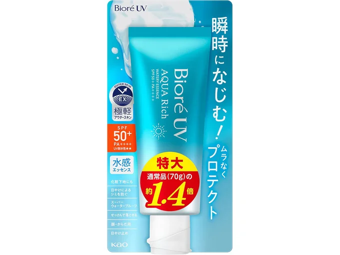 Biore ビオレUV アクアリッチ ウォータリーエッセンス 100g 日焼け止め SPF50 【Amazon.co.jp限定】