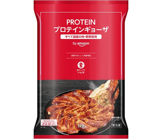 [冷凍]-by-Amazon-味の素-PROTEINギョーザ-1kg-高タンパク-プロテイン-冷凍食品-餃子-ぎょうざ-大容量-(SOLIMO)