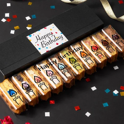 R.L-ワッフル-ケーキ-誕生日-プレゼント-メッセージ-スイーツ-ギフト-手提げ袋付-冷凍-10個
