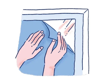 窓にシートを貼って室温の上昇を抑える