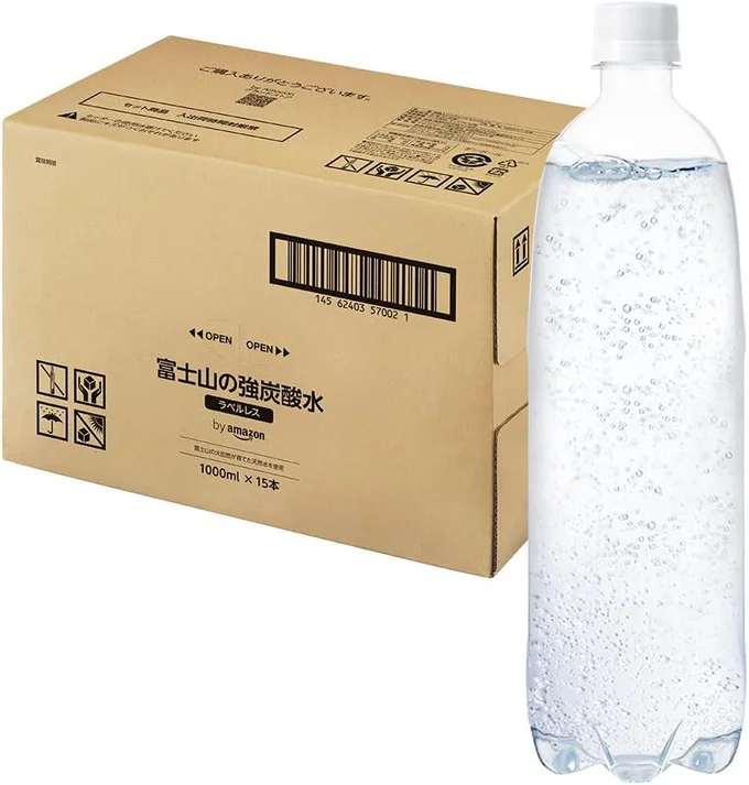 7位 by Amazon 炭酸水 ラベルレス 1000ml ×15本