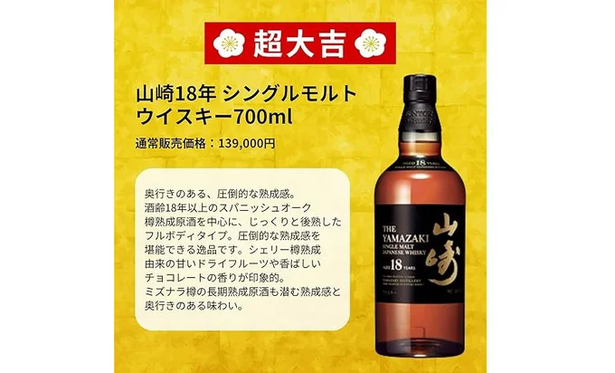 山崎18年が当たるかも⁉