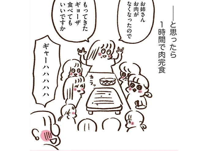 1時間で肉完食