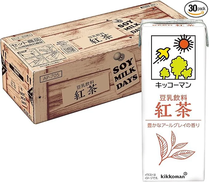 【Amazon.co.jp限定】 キッコーマン 豆乳飲料 紅茶 SOYMILK DAYS 200ml ×30本