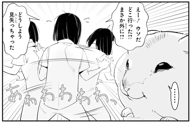お散歩中のハムちゃんを見失った！「まさか外に!?」と慌てるも、すぐ隣にいたぁ！