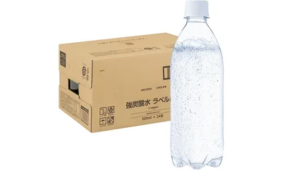 by Amazon 炭酸水 ラベルレス 500ml ×24本