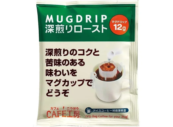 カフェ工房 ドリップコーヒー マグドリップ 深煎り 12g×100P