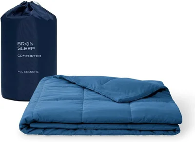 [BRAIN SLEEP] ブレインスリープ コンフォーター オールシーズンズ シングル コズミックブルー 掛け布団
