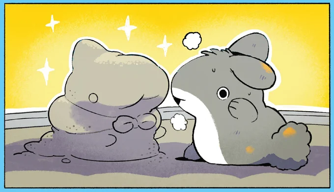 うさめちゃんが砂で作ったのは…