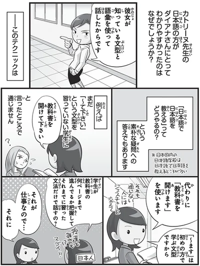 日本語で日本語を教えるとは
