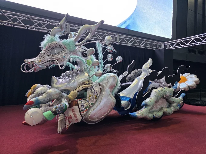 ドラゴンバイク実物が展示されています