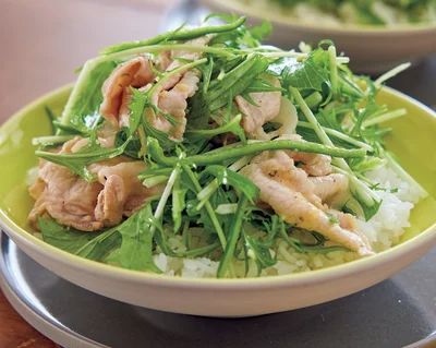 野菜たっぷり豚しゃぶ丼