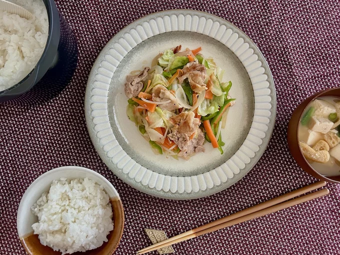 ご飯&お味噌汁を用意すれば、家族も大満足の夕飯に
