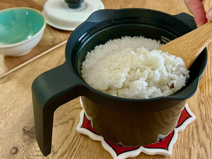 ふっくらご飯が炊ける、「レンジメート マグポット」