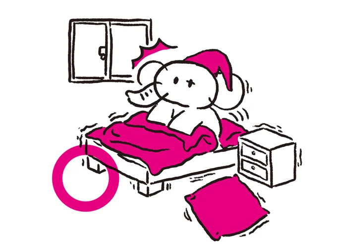毛布やクッションを置いておく