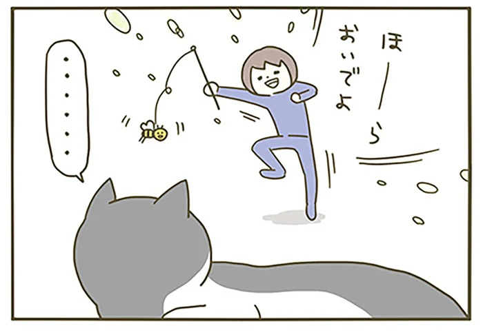 「ほらおいでよ！」飼い主の全力の構いも無視!? 猫のひなたぼっこを邪魔できない日