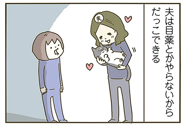 猫が抱っこさせてくれない！ 夫には抱っこさせる猫に納得いきません