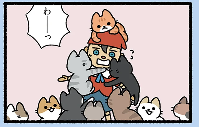【ピノキオとねこ】やたらとねこが寄ってくる！ 自分の材質が彼らを引き寄せているなんて