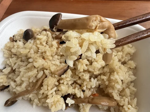 風味豊かなきのこがたっぷり！