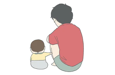 次男とパパ