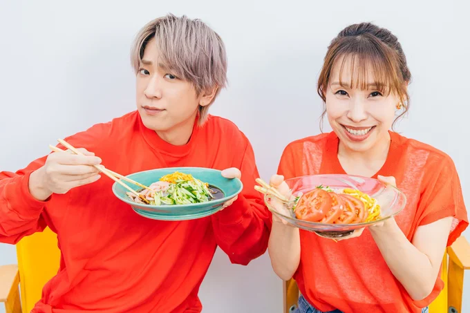 冷やし中華サラダも実食