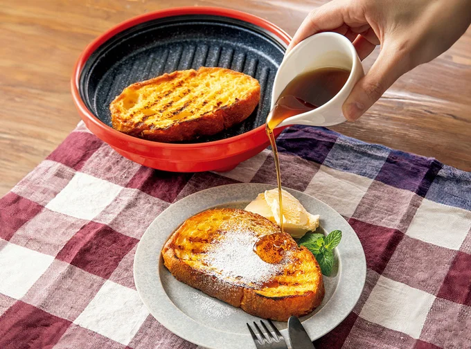 電子レンジでもしっかり焼き目がつく