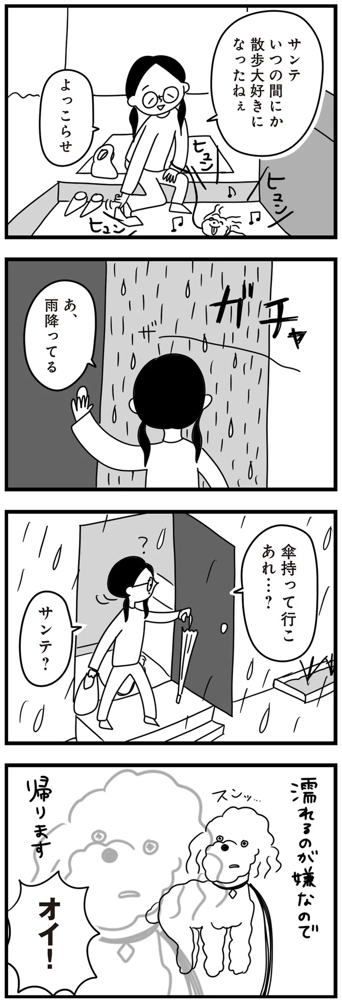 『おはよう、サンテ　不登校の私を救った愛犬との日々』より