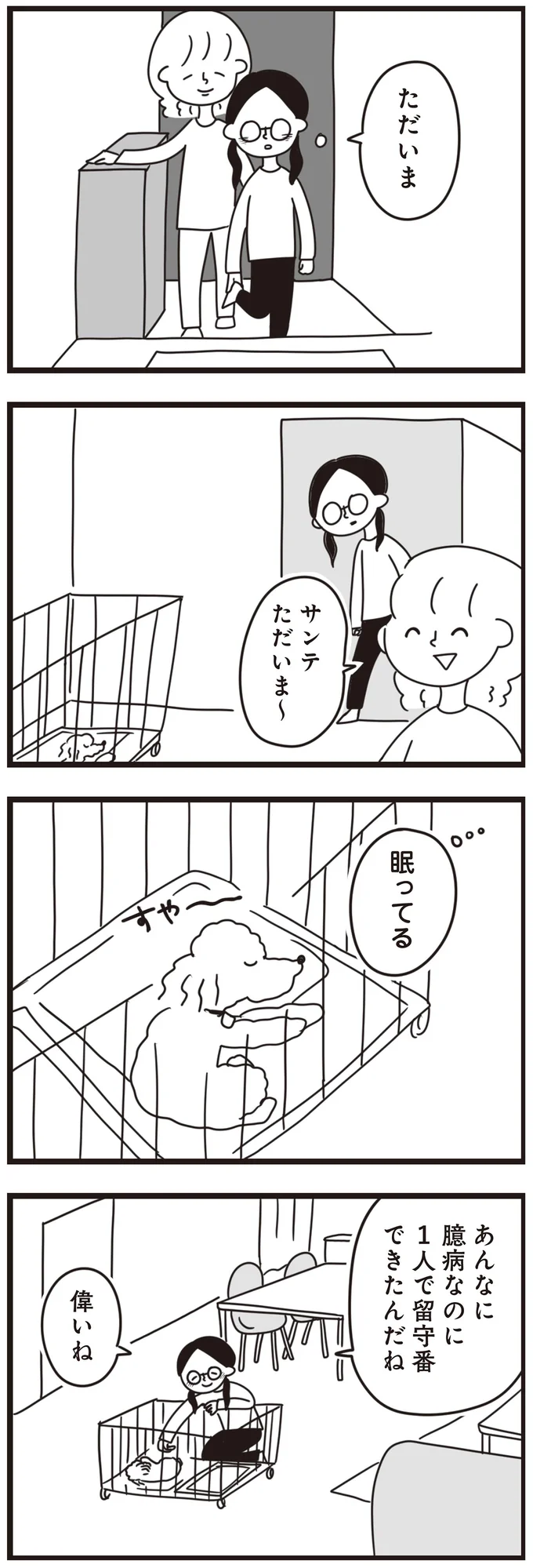 『おはよう、サンテ　不登校の私を救った愛犬との日々』より