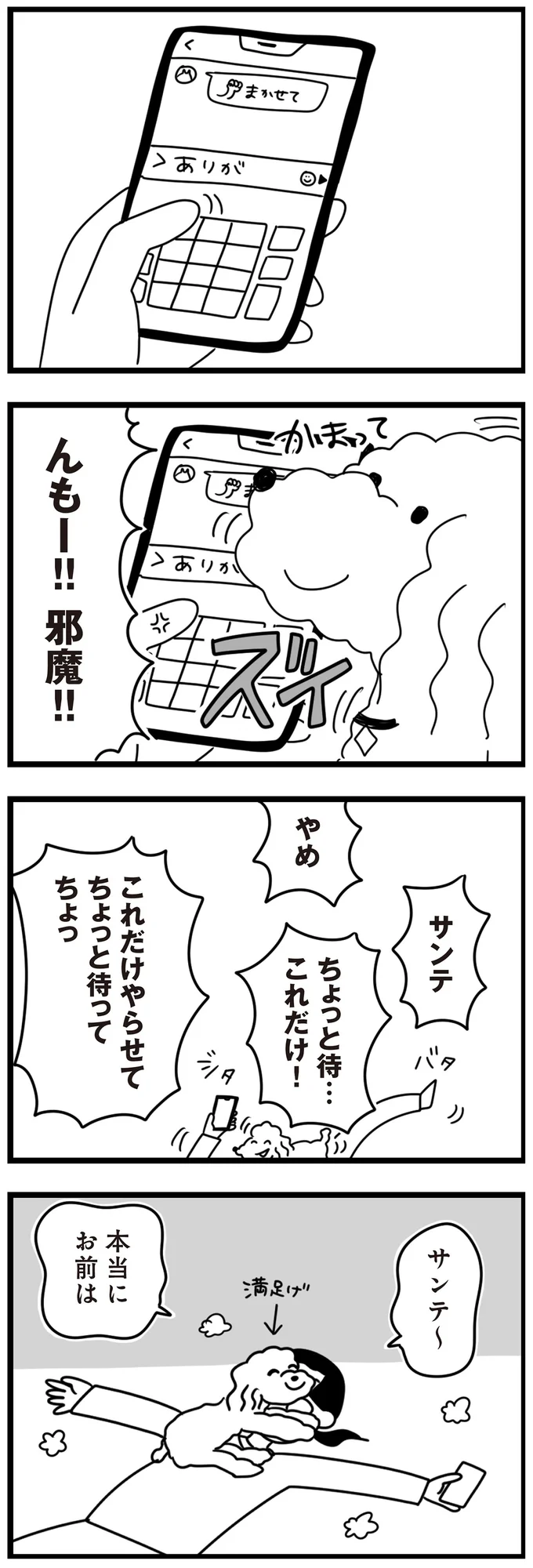 『おはよう、サンテ　不登校の私を救った愛犬との日々』より