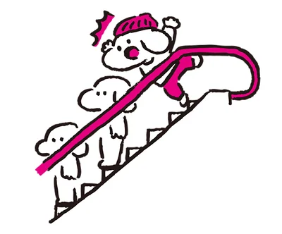 エスカレーターでは急ブレーキに注意！