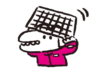 スーパーマーケットでは買い物かごで頭を守る！