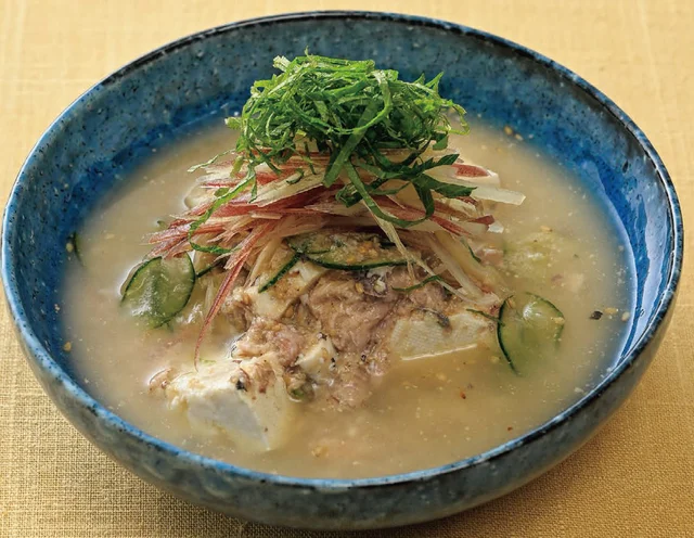 火を使わず簡単！たんぱく質もとれて腹持ちもいい「サバ缶のカンタン冷や汁」