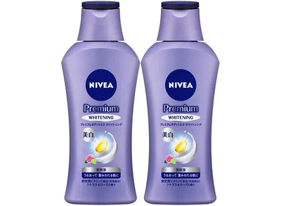 ニベアプレミアムボディミルクホワイトニング2本セット(190g×2個)【 澄みわたるようなうるおいとつやのある肌 】 [ボディ用乳液 ] 美白ケア