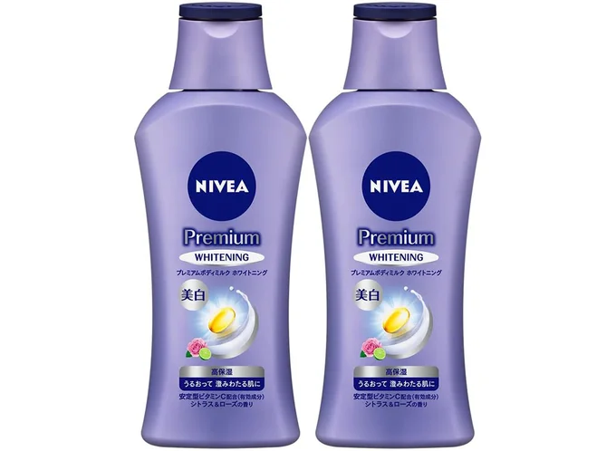 ニベアプレミアムボディミルクホワイトニング2本セット(190g×2個)【 澄みわたるようなうるおいとつやのある肌 】 [ボディ用乳液 ] 美白ケア