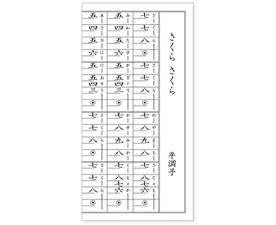琴の縦譜